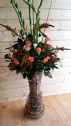 Making lovely arrangements to donate to Oakhaven Hospice for the opening of the new Coates centre